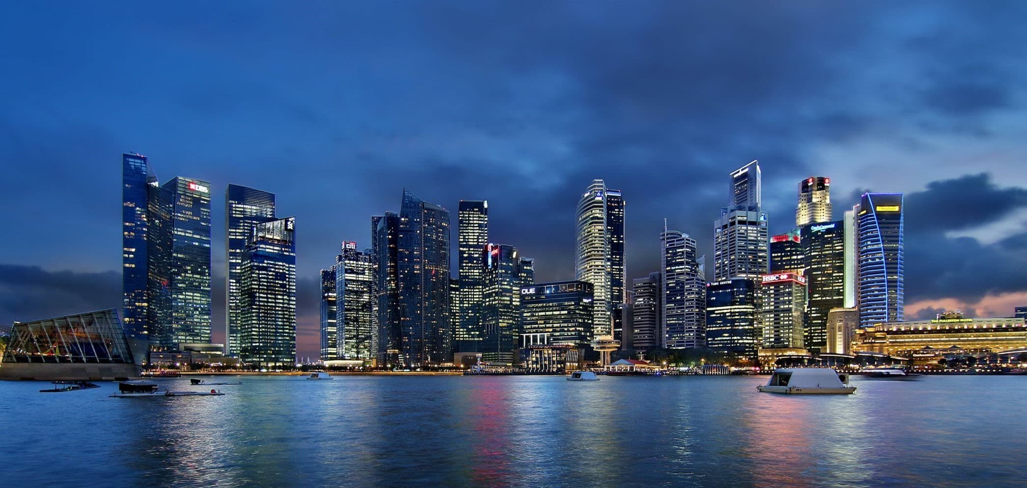 Singapore city skyline